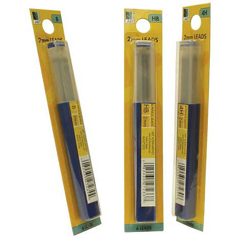 Art Alternatives, Refills, 2mm, Lead, 6 Pack, Art & School, 262028